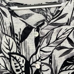 TAHARI Linen Blouse XL